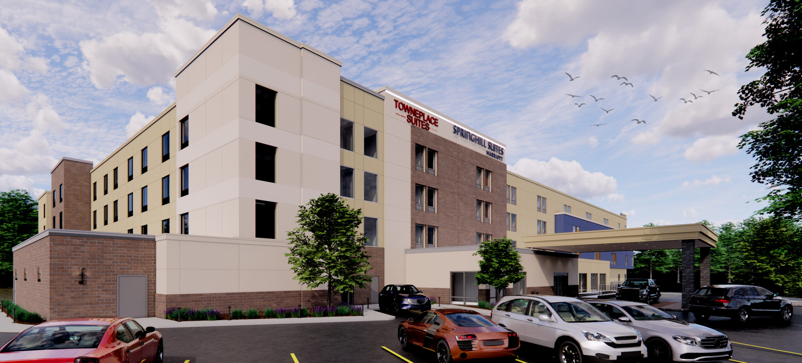 DualBranded SpringHill & TownePlace Suites by Marriott Axis